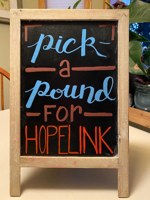 Open Wed through Sunday, 9 am to 6 pm. Raising money through "Pick-a-pound for Hopelink."