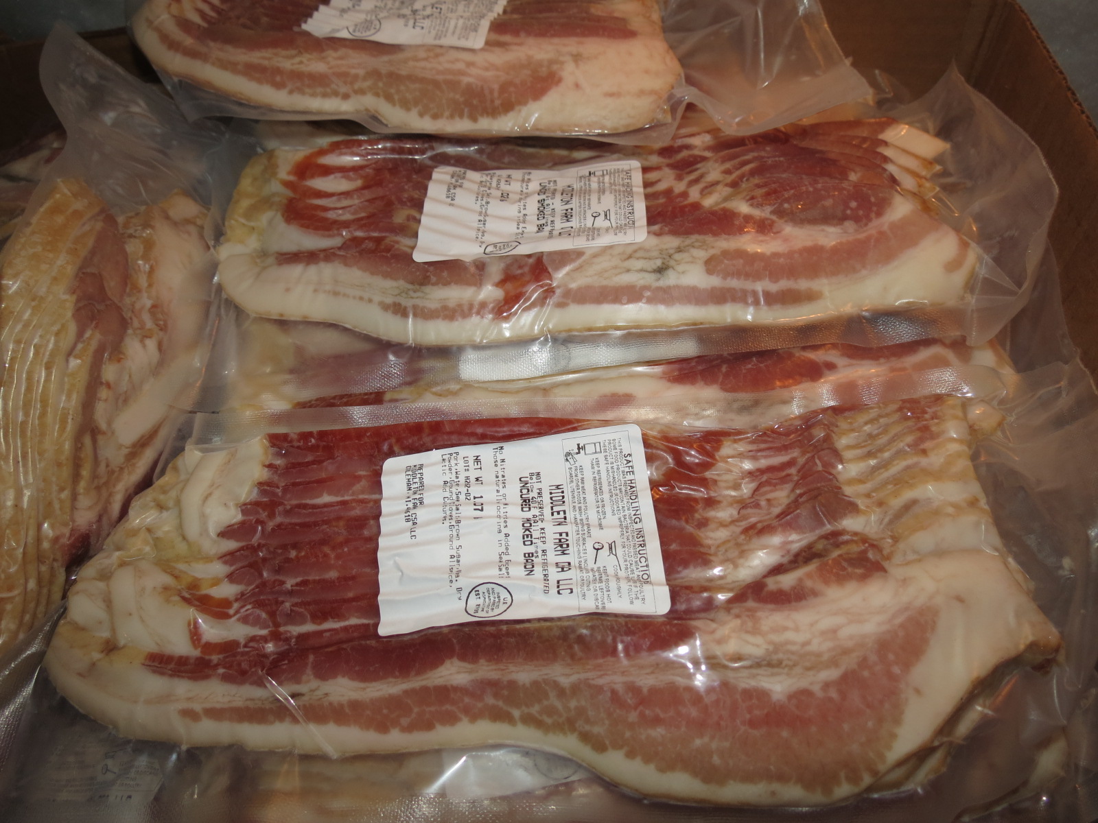 Nitrate free Bacon- 25 lbs-only as an add on to a meat share