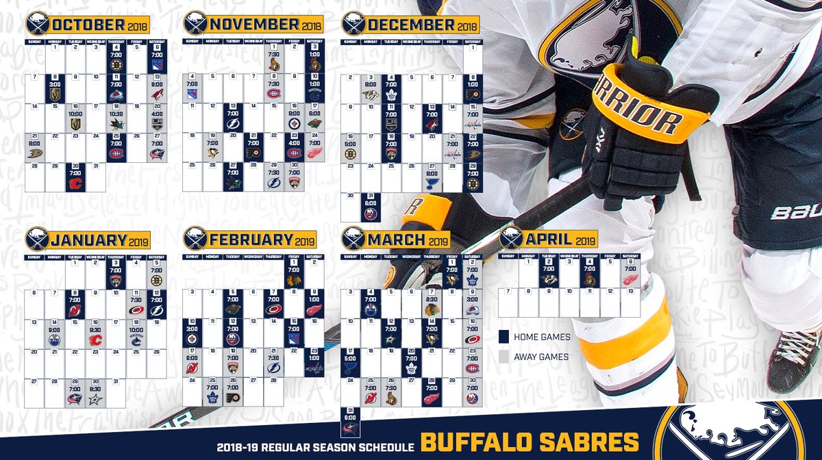 buffalo sabres regular season schedule