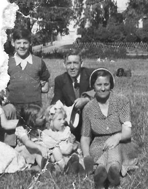 With Mum and Dad and Anita in Regents Park in 1951