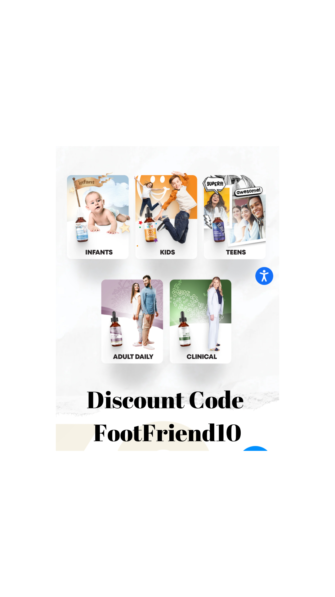 Use Discount Code FootFriend10, for 10% off.  Kids, Teens, Adults.  Great Results, Top vaccine recov