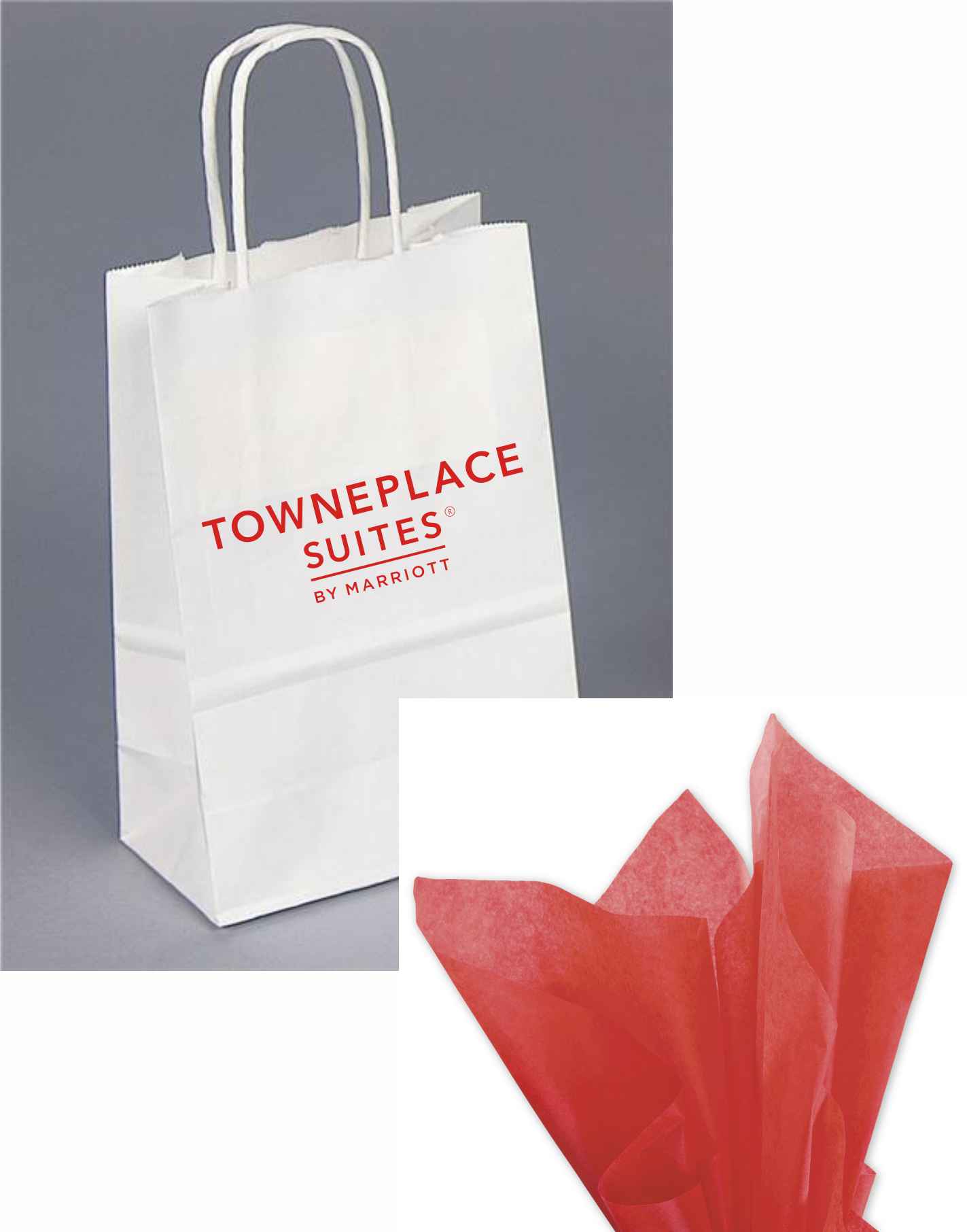 TownePlace Suites label - Perfect for guests, clients and the breakfast bar!