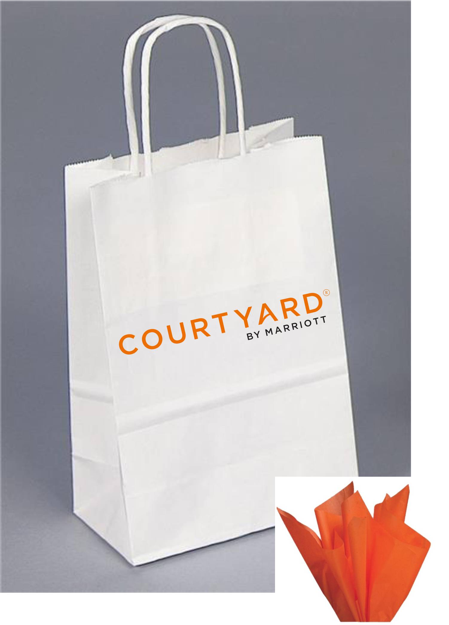 Full 2-color Courtyard label - Perfect for guests, clients and the breakfast bar!