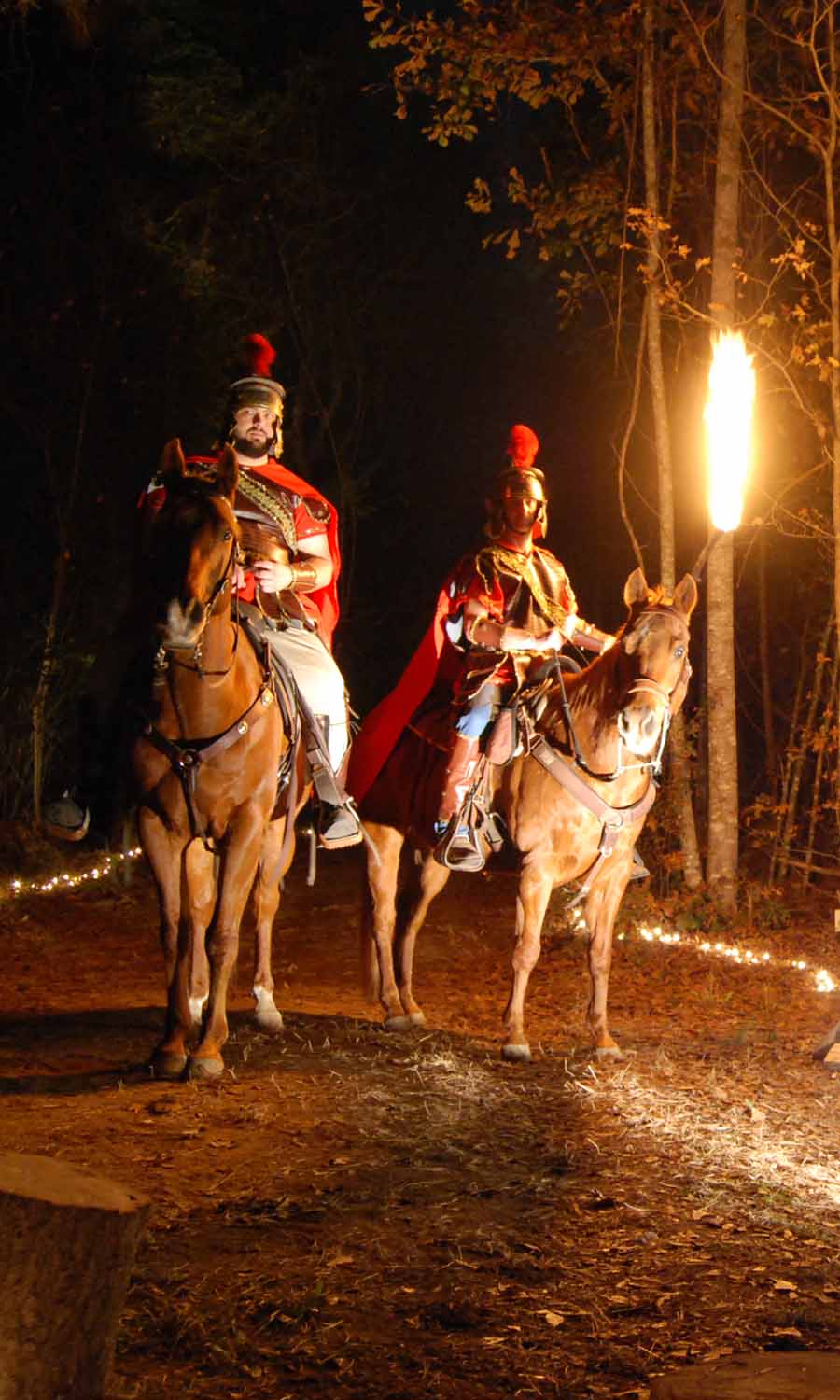 Roman soldiers on horseback