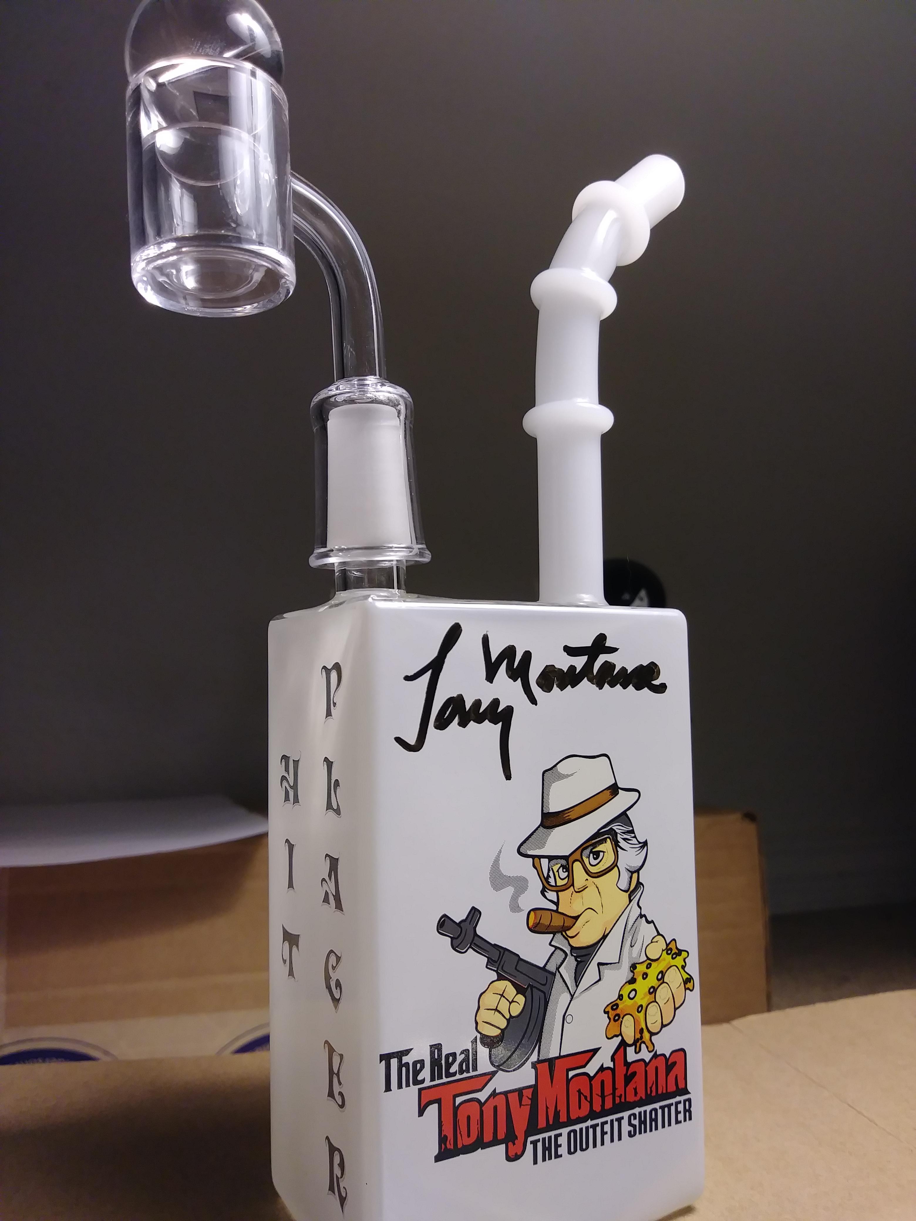 The Real Tony Montana autographed dab rig