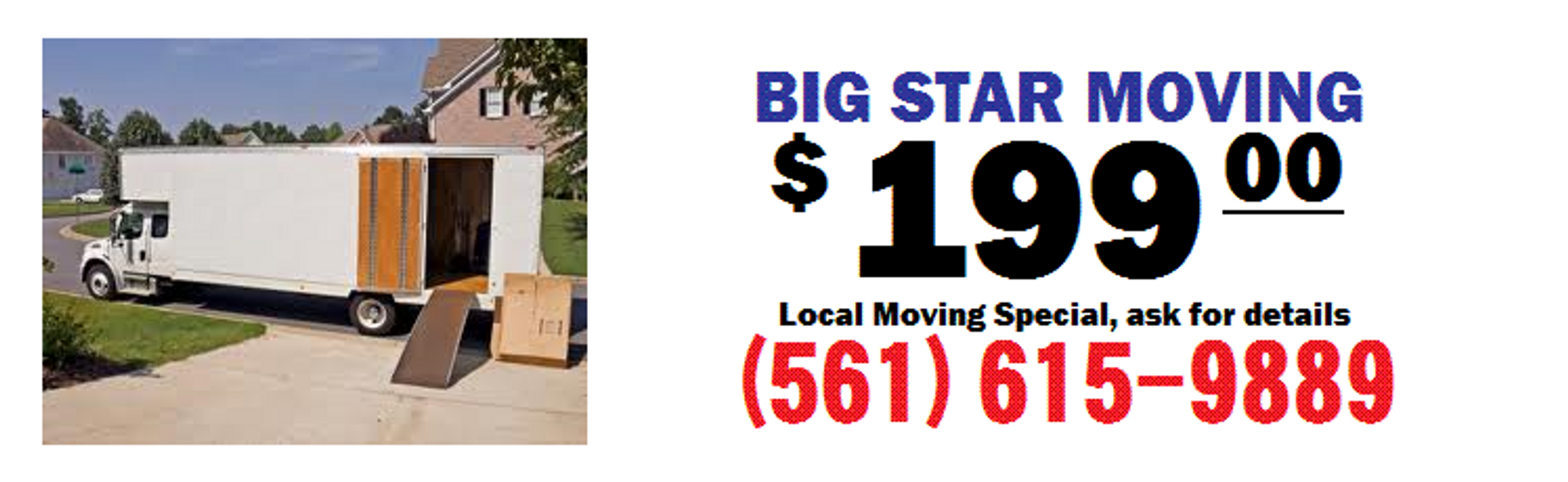 Big Star Moving and Delivery from $99 - We Buy, Sell, Move & Deliver cheap furniture's locally!