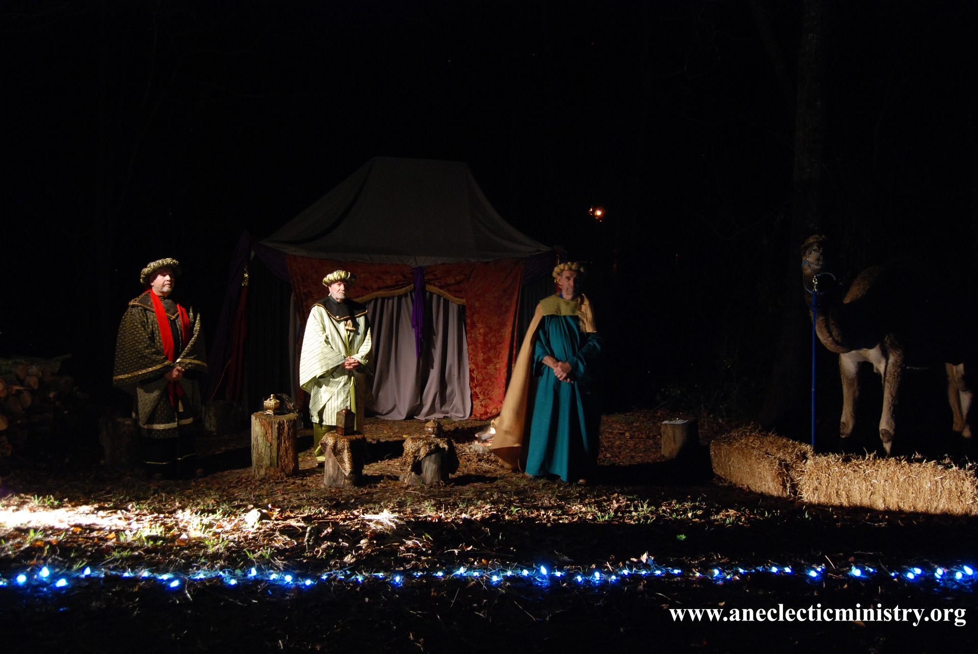 Magi camped for the night on their journey to find the promised Messiah