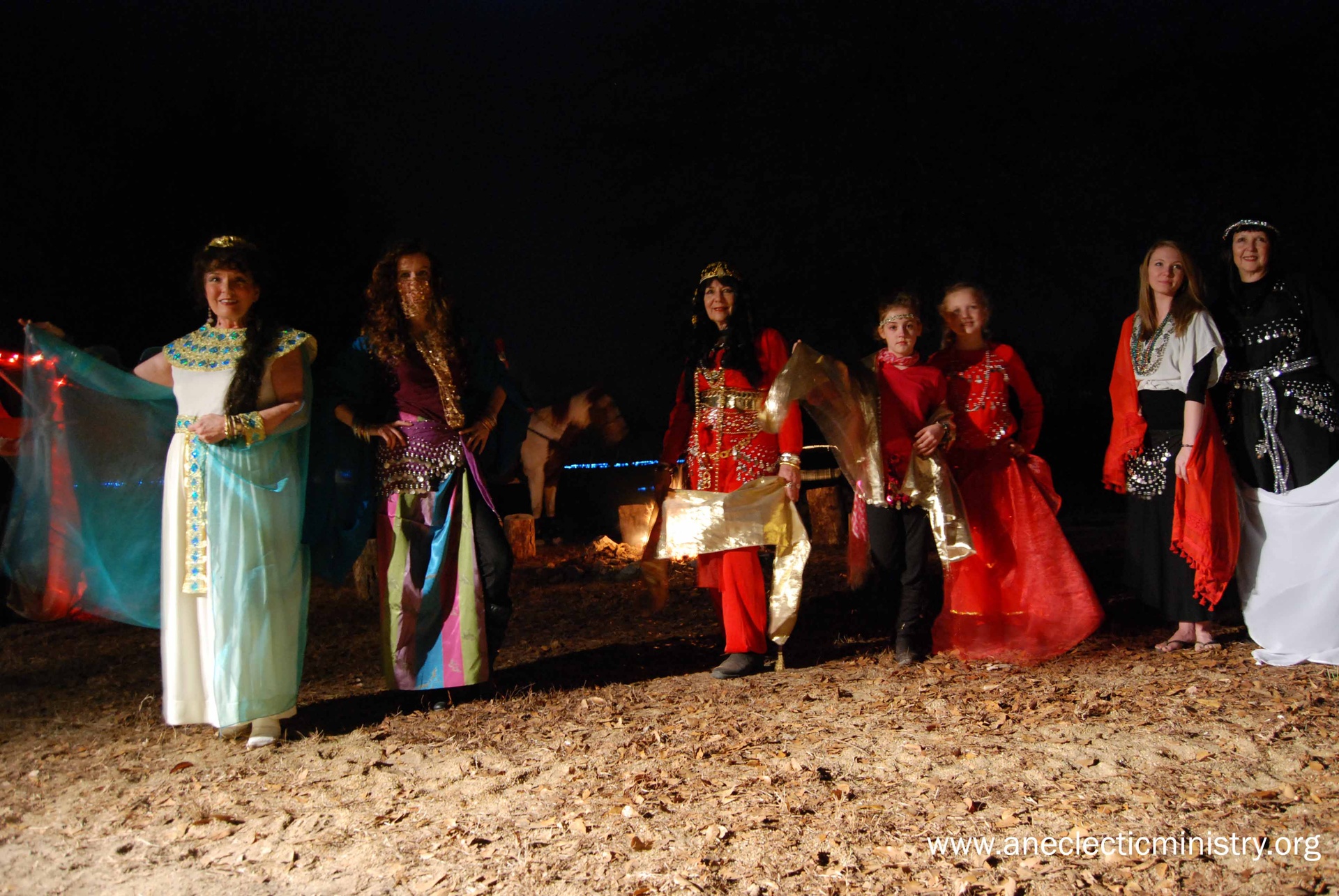 Dancers outside Bethlehem