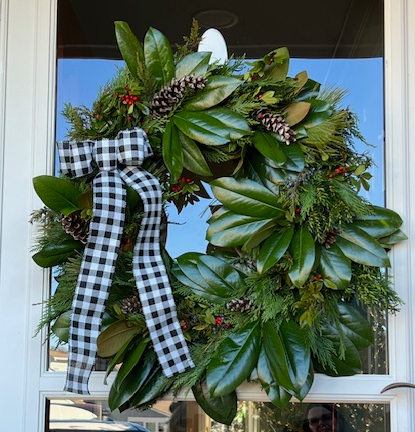 Magnolia & Evergreen Wreath - Marie Johnson