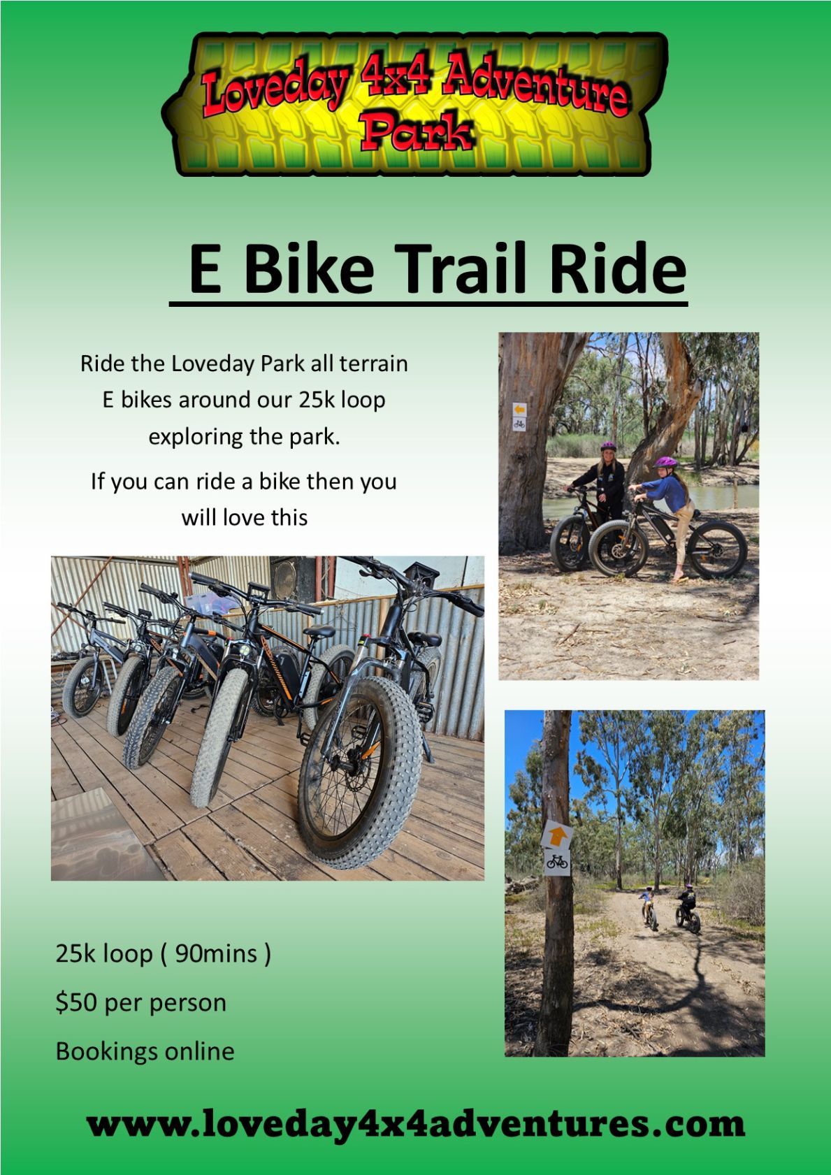 All Terrain E bike trail ride