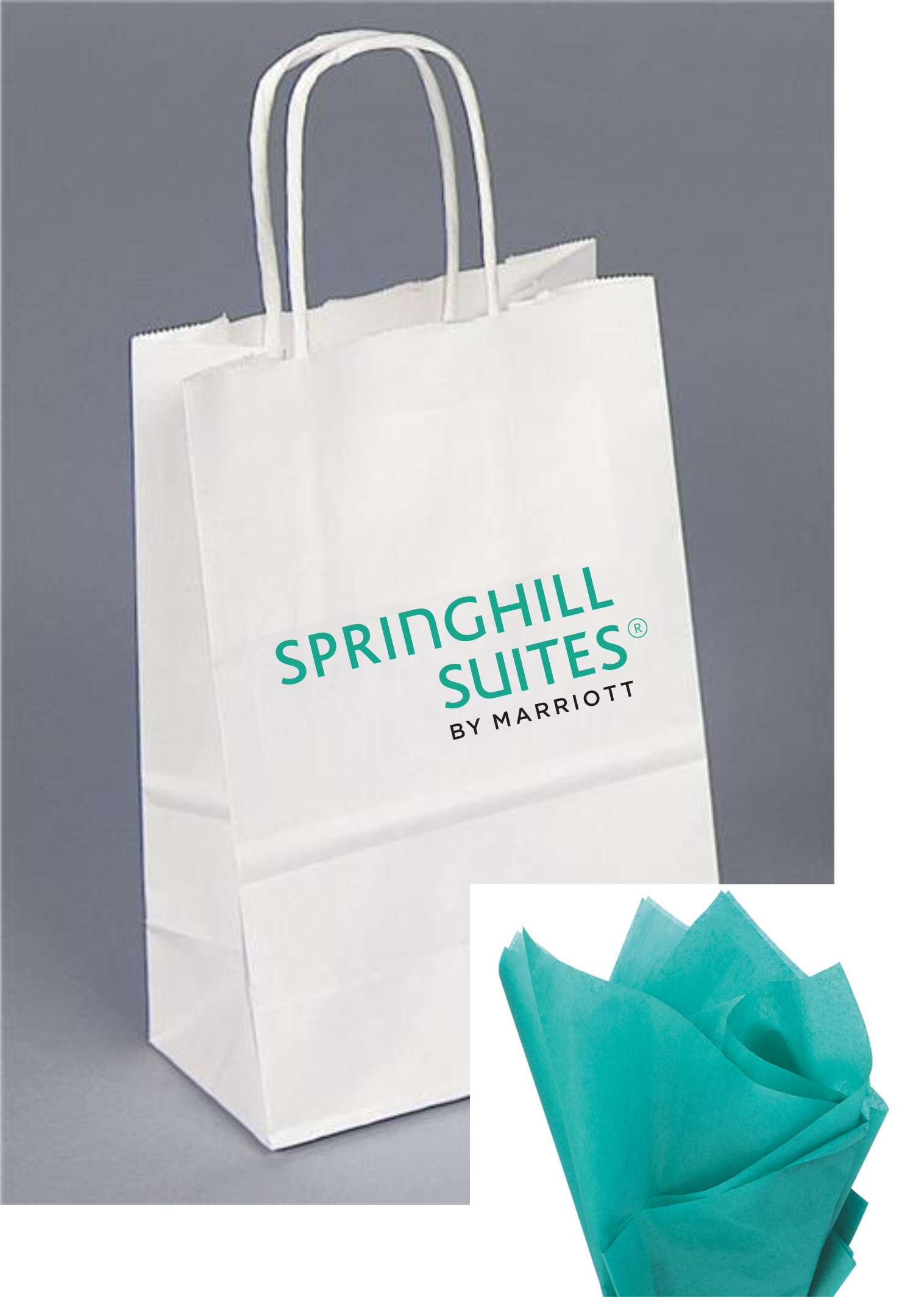 Full 2-color SpringHill Suites label - Perfect for guests, clients and the breakfast bar!